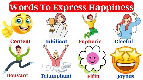 words that express happiness.